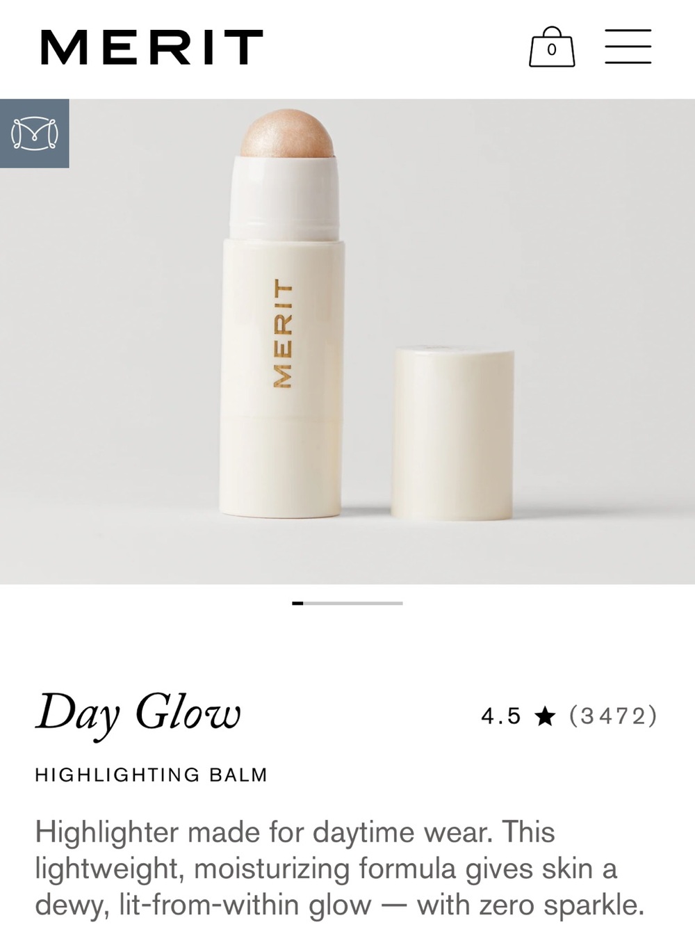 Merit Cream Highlighter & Blush Duo — Soft Pink Glow